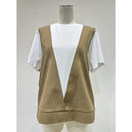 【CYAN tokyo】レイヤーライクコンビTOPS
