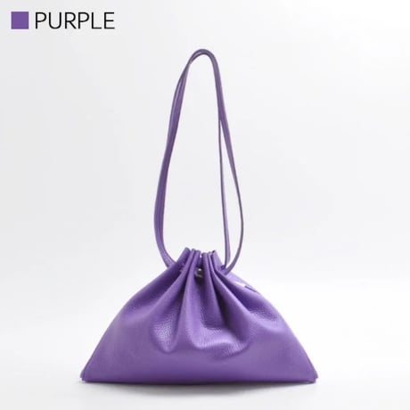 【blancle】S.LEATHER GATHER BAG bc1232