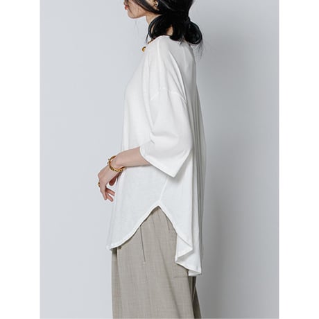 【YENN】TWIST HEM TEE