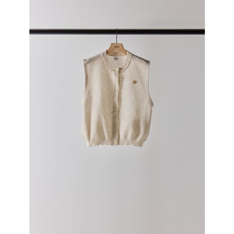 【YENN】LINEN SHEER VEST