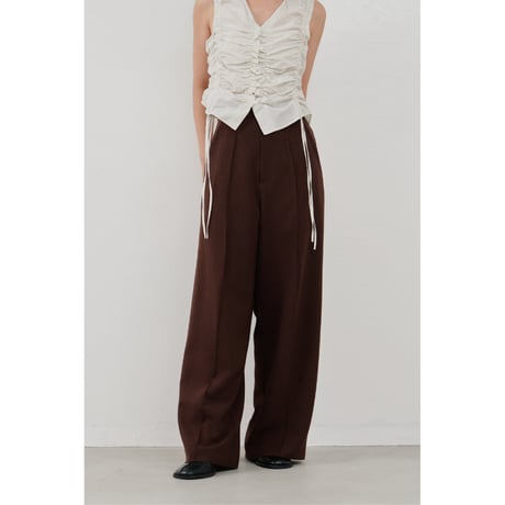【Hella】pintuck wide pants　※納期3月中旬〜4月中旬