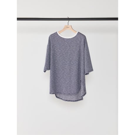 【YENN】STRIPED TWIST HEM TEE