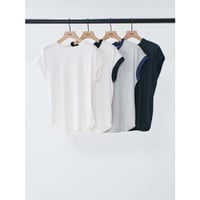 【YENN】 SHORT SLEEVE RIB TEE