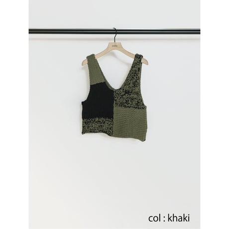再販【YENN】PATCHWORK BUSTIER