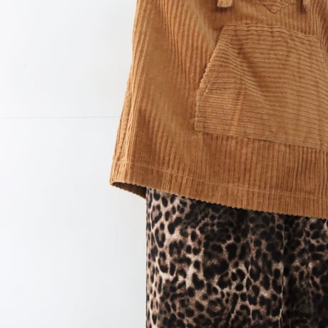 【LE MELANGE】 コーデュロイメキシカンプルオーバー