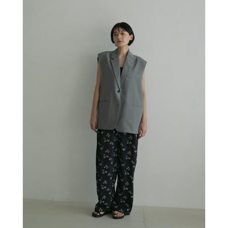 【anuke】Flower Jacquard Pants　※納期5月中旬〜6月中旬