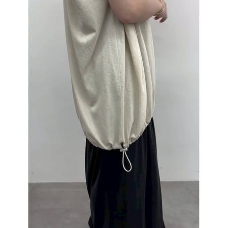 【CLOCHE】ロゴドロストフレンチスリーブT