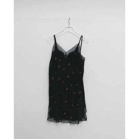 【TODAYFUL】Petit Flower Velour Tunic　※納期10月上旬～11月上旬