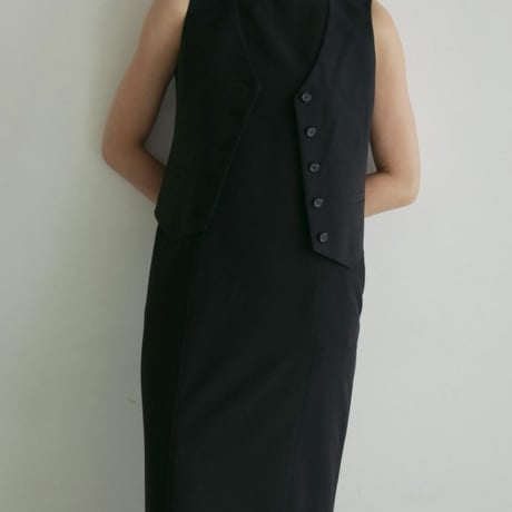 【anuke】Compact Cutoff Vest　※納期4月中旬〜5月中旬
