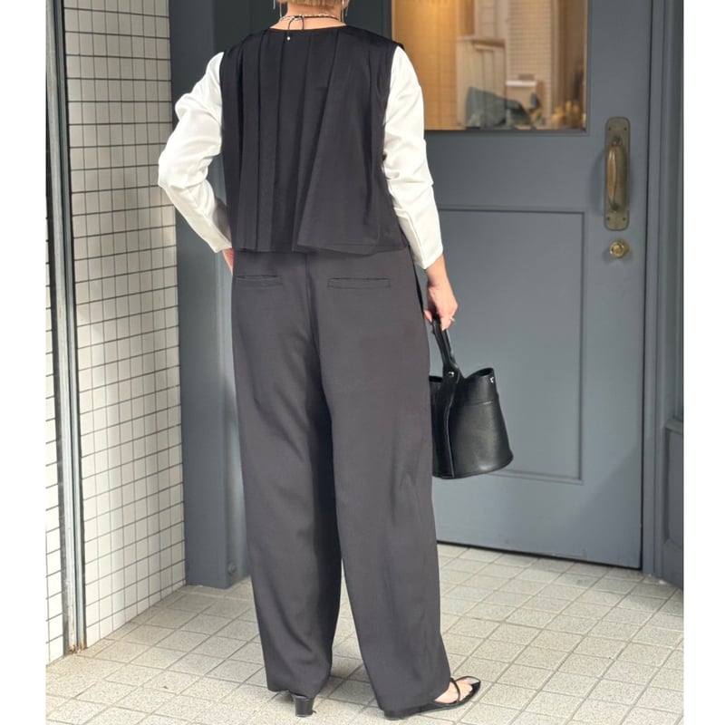 kusukusuオリジナル】バックチュールサロペット | selectshop kusukusuオリジナル】バックチュールサロペット | selectshop