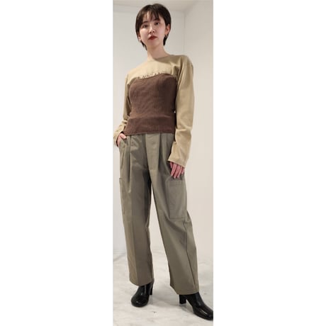 【Boutique Ordinary】RIB Knit Bustier