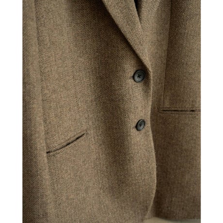【anuke】Herringbone Wool Jacket　※納期9月中旬～10月中旬