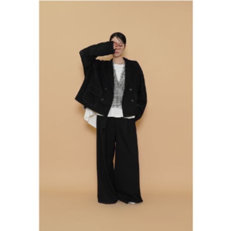 タグ付き新品★CYAN TOKYO×kusukusu★バックチュールサロペットS タグ付き新品☆CYAN TOKYO×kusukusu☆バックチュールサロペットS