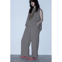【MARGAUX VINTAGE】センタープレスウエストゴムパンツ
