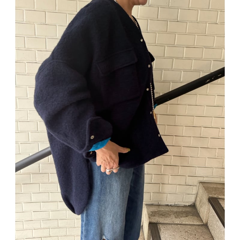 PASSIONE】Vネックウールコート | selectshop kusukusu PASSIONE】Vネックウールコート | selectshop kusukusu
