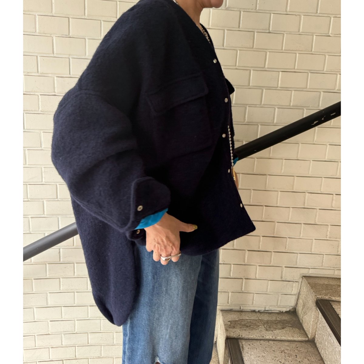 PASSIONE】Vネックウールコート | selectshop kusukusu