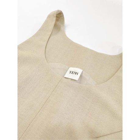 【YENN】WOOL BUSTIER PO