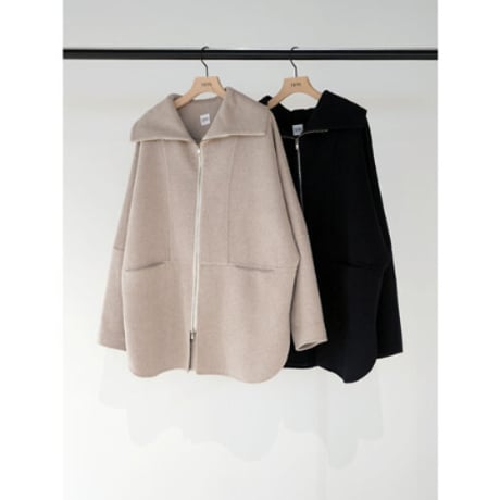 【YENN】ZIP COLLAR MID COAT