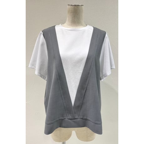 【CYAN TOKYO】レイヤーライクコンビTOPS