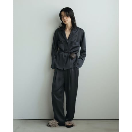 【anuke】Satin Tuck Pants※10月上～11月上