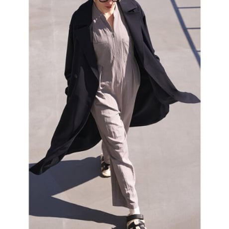 【YENN】ZIP UP JUMPSUIT※納期9/上〜9/中