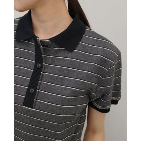 【TODAYFUL】Border Polo Tops