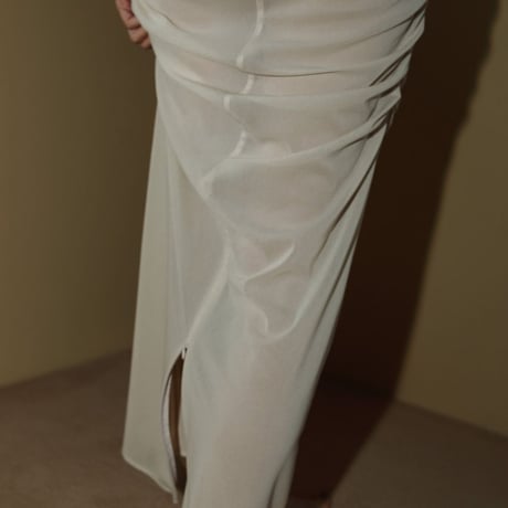 【anuke】Gather Tulle Skirt　※納期5月中旬〜6月中旬