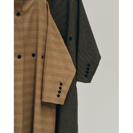 【Halla】tweed long coat※納期9中～10中