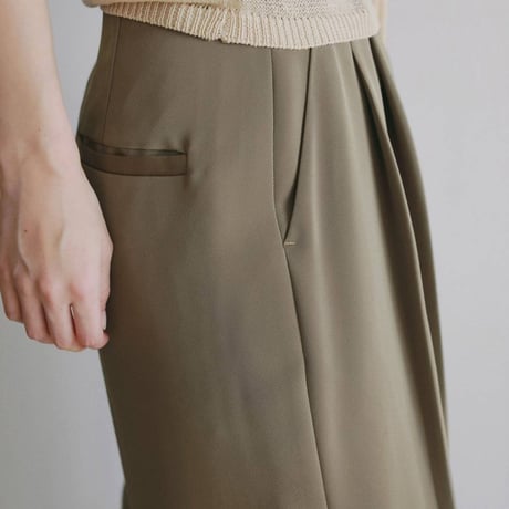 【anuke】Twill Satin Pants　※納期7月中旬～8月中旬