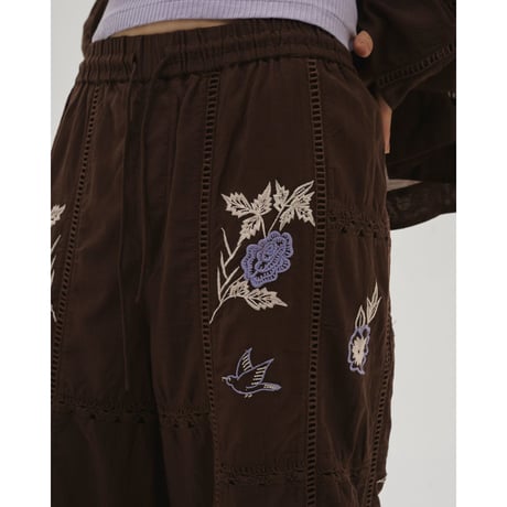 【TODAYFUL】Embroidery Patchwork Trousers
