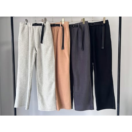 【MARGAUX VINTAGE】ウェビングベルトフリースパンツ