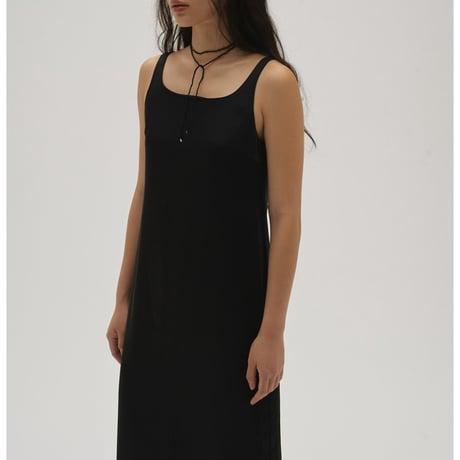 【TODAYFUL】Squareneck Satin Dress　※納期4月中旬〜5月中旬