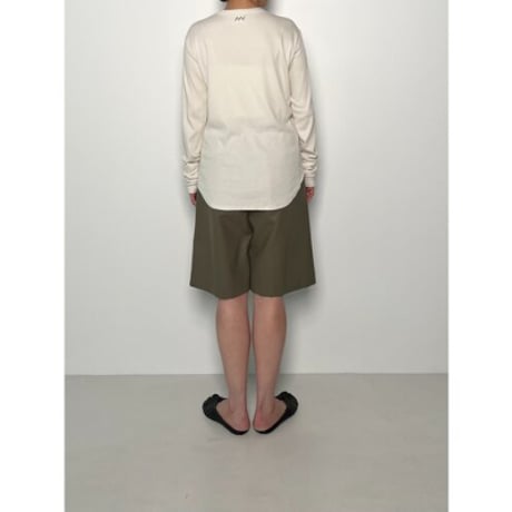 【YENN】FAUX LEATHER HALF PT