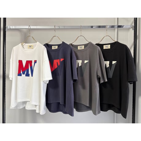 【MARGAUX VINTAGE】MV red/blue logo-TEE