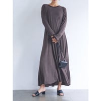 【YENN】JERSEY FLARE DRESS