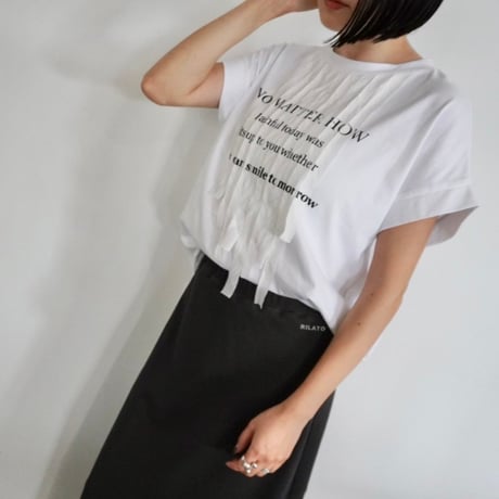 【RILATO】テーププリントTシャツ