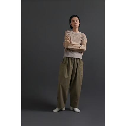 CYAN TOKYO】ワイドテーパードナイロンサルエル | selectshop kusukusu