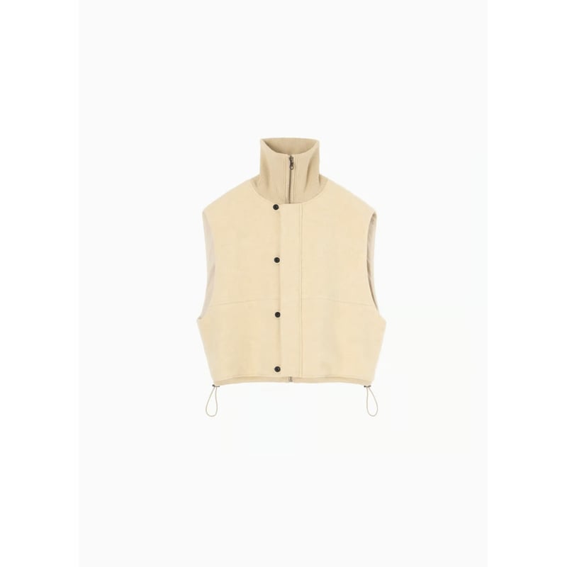 Hella WOOL HIGHNECK VEST ベージュ HELLA WOOL HIGHNECK VEST