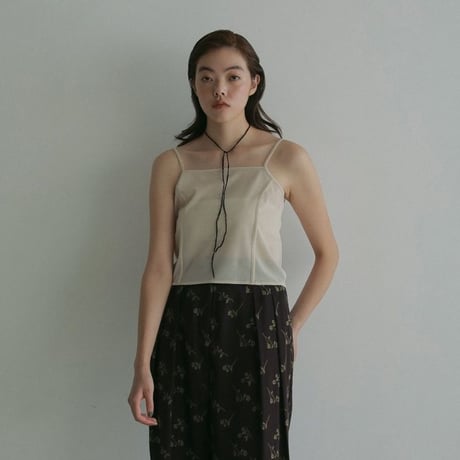 【anuke】Backopen Tulle Camisole　※納期5月中旬〜6月中旬