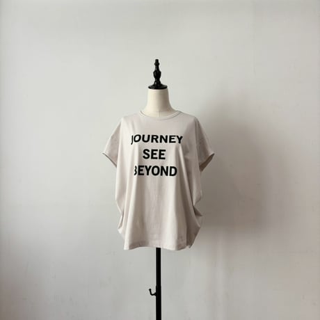 【siro de labonte】JOURNEY tuck sleeve Tshirt　※納期4月初旬～5月初旬