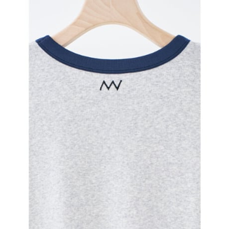 【YENN】 SHORT SLEEVE RIB TEE