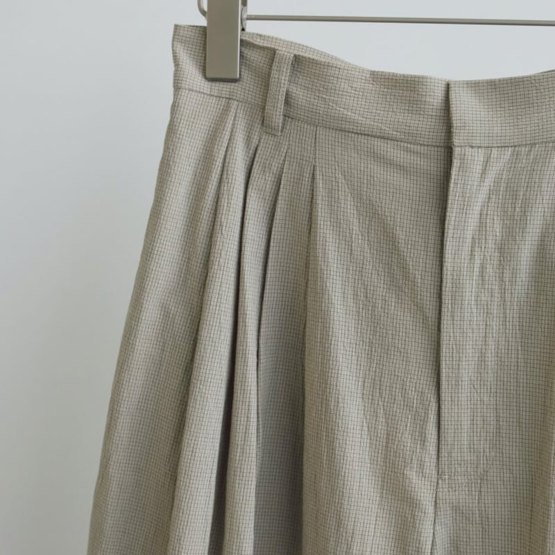 anuke】Check Tuck Pants | selectshop kusukusu