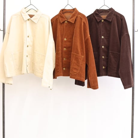 【LE MELANGE】コットンコーデュロイカバーオール　※納期9月中旬～10月中旬