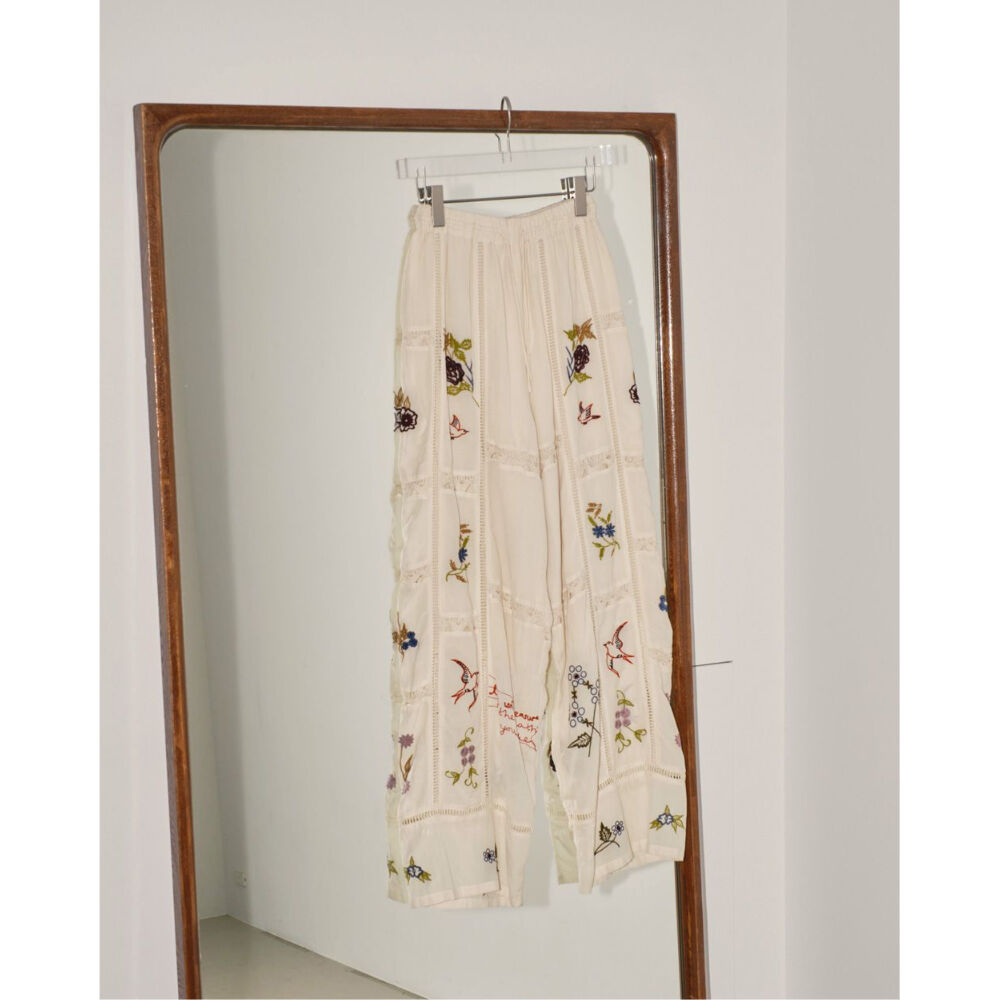 TODAYFUL】Embroidery Patchwork Trousers | selec