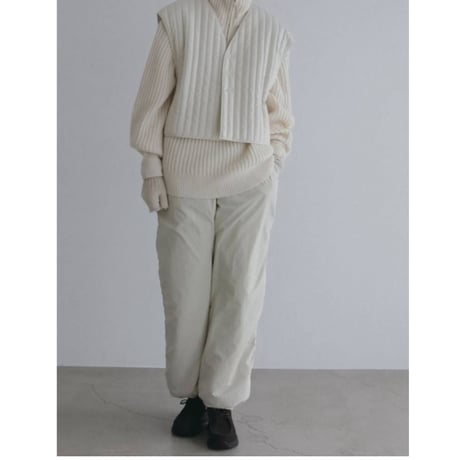 【anuke】Halfzip Rib Knit