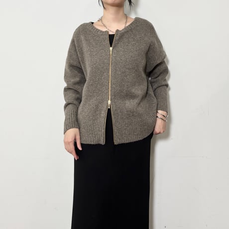 【siro de labonte】zipup 2way pullover　納期：11月中旬～12月中旬