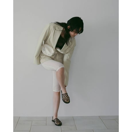 【anuke】Cutlace Biker Pants　※納期4月中旬～5月中旬