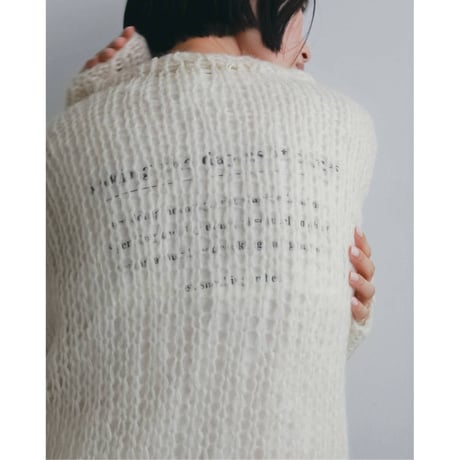 【anuke】Lowgauge Mohair Knit