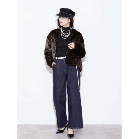 【MARGAUX VINTAGE】onewashワイドデニムパンツ