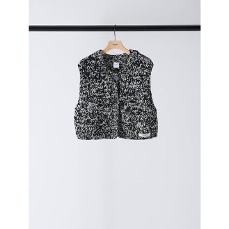 【YENN】MIX HAND KNIT VEST
